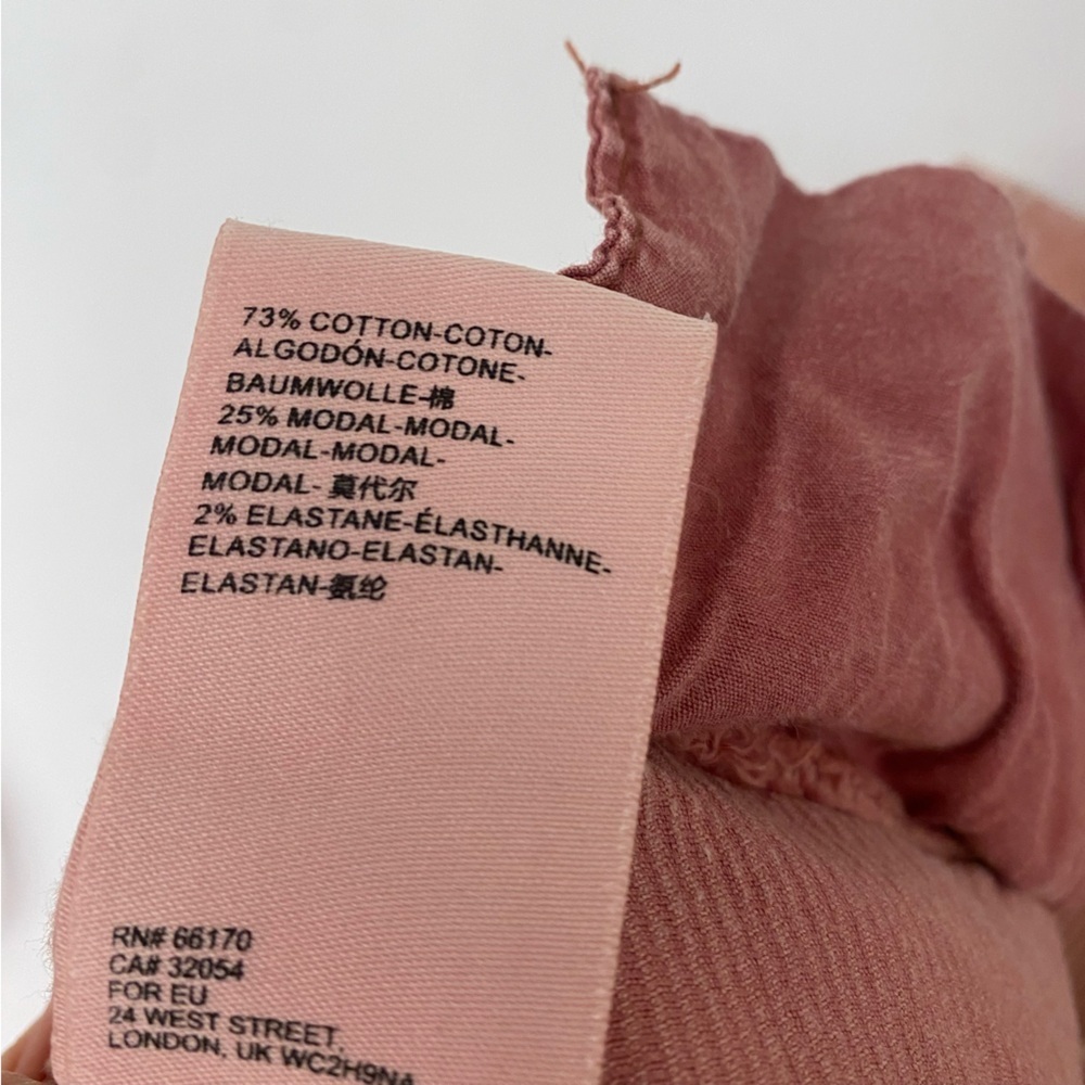 Anthropologie || Pilcro Ultra High-Rise Wide Leg Cropped Corduroy Pants Pink 26 - Picture 6 of 10
